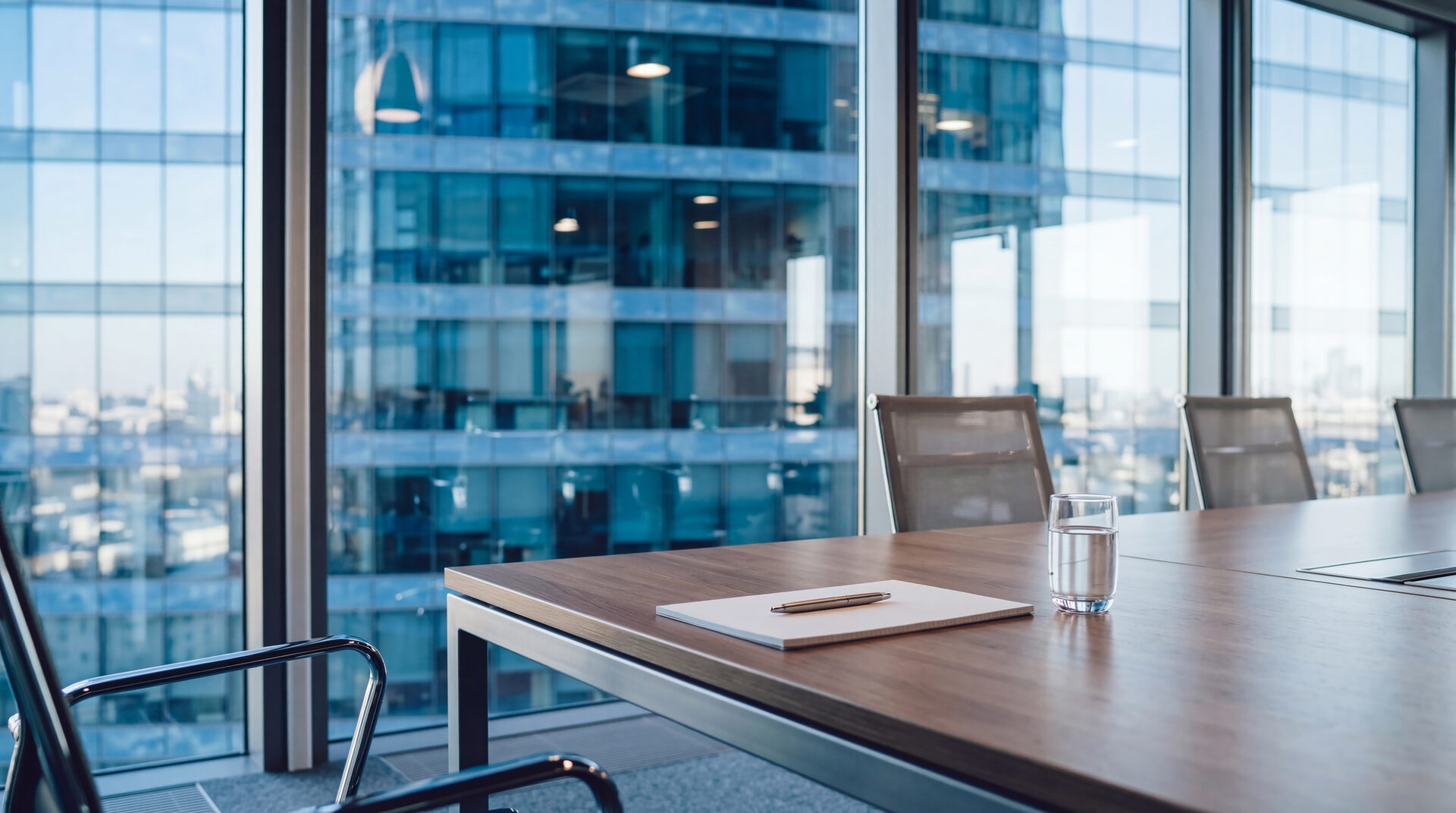 Modern commercial office conference room